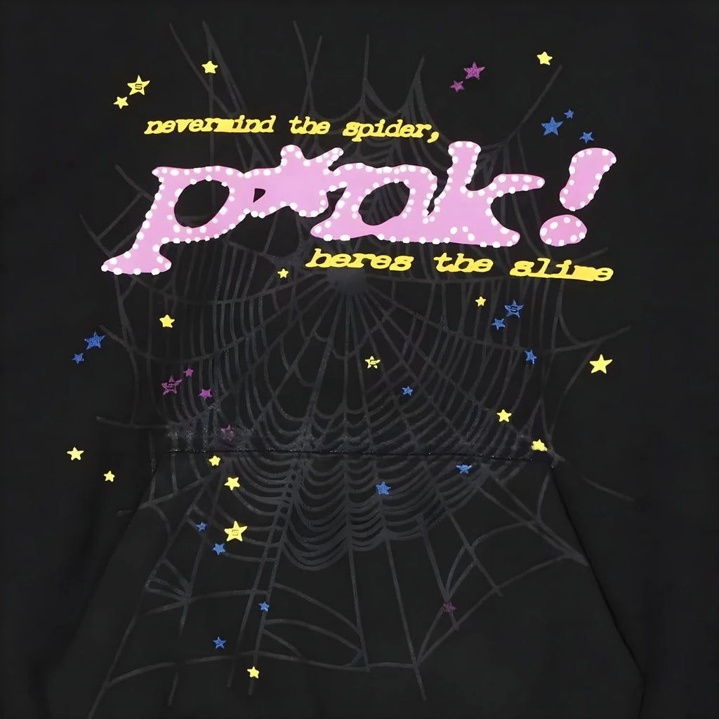 SPIDER P*ink Black Hoodie